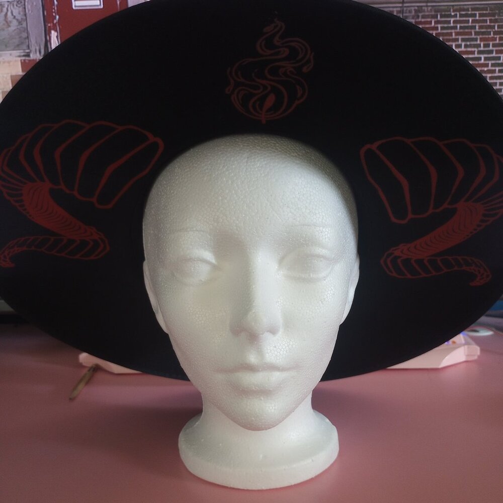 NEW Witchy Hat with Horn Embellishments